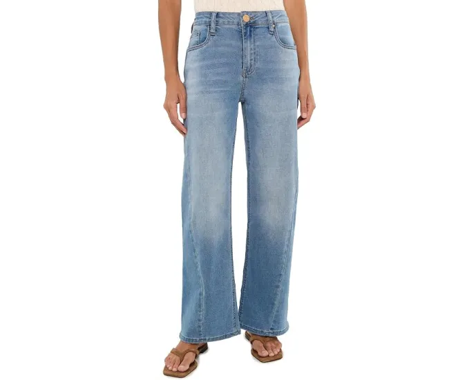 Джинсы KUT from the Kloth Petite Jean High-Rise Wide Leg Loveliness