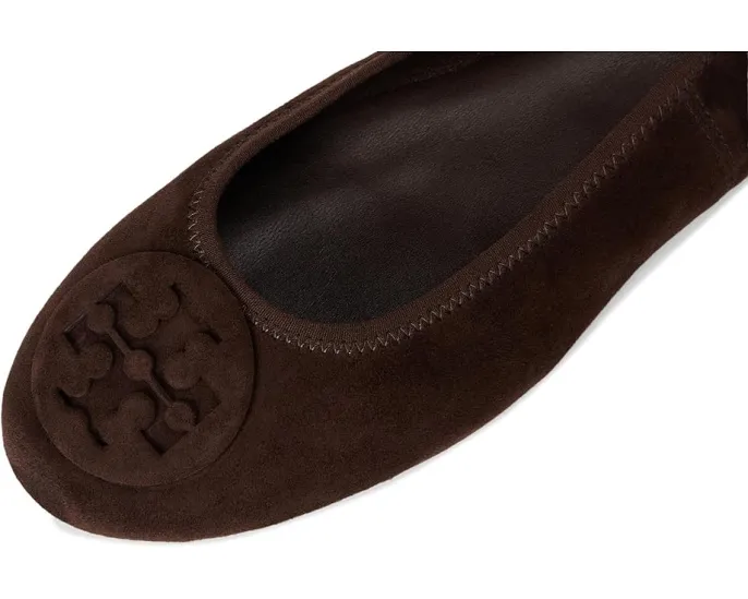 Дорожные балетки Tory Burch Reva Travel с логотипом Double T и стелькой для комфорта