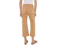Джинсы Petite Hannah Mid Rise Crop Flare Hugger от Liverpool Los Angeles соломенного цвета