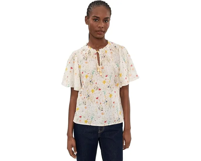 Блуза Tie Neck Pincess Sleeve с завязками и рукавами-принцесса Vince Camuto