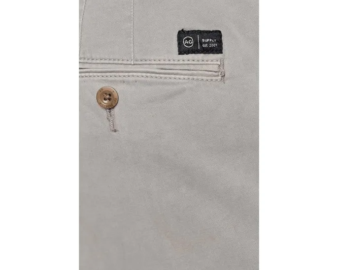 Прямые брюки AG Jeans Archie Sueded Straight из итальянского сатина