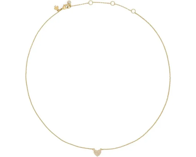 Мини-подвеска Yours Truly Pave Heart с кубическим цирконием от Kate Spade New York