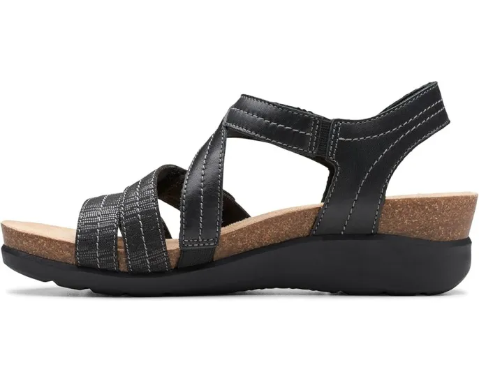 Босоножки Clarks Calenne Clara на клине с ремешками из кожи