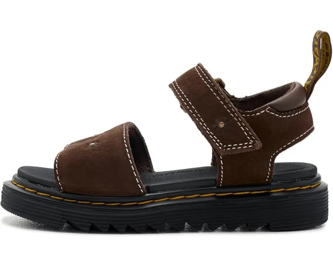 Детские сандалии Dr. Martens Marlowe Flower J с тиснеными цветами и пряжками