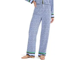 Широкие брюки NIC+ZOE Petite 31" с мозаичной отделкой и эластичным поясом