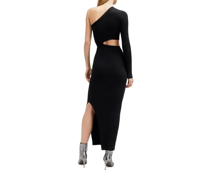 Платье AllSaints Daisy с разрезом и длинным рукавом