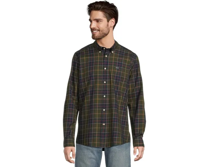 Рубашка Barbour Wetheram Tailored Tartan в клетку с классическим кроем