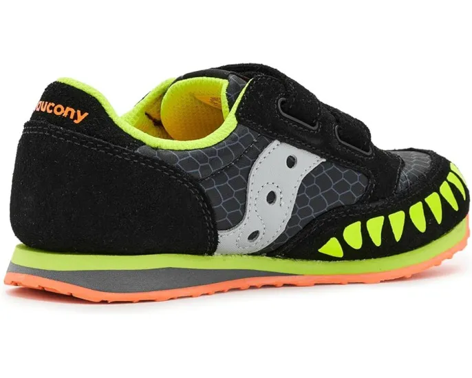 Детские кроссовки Saucony Kids Jazz с застежкой на липучке из замши и сетки
