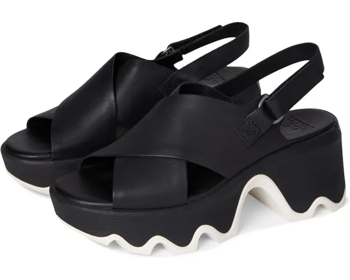 Сандалии SOREL Kinetic Aura Slingback с перекрестным ремешком и квадратным каблуком