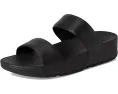 Сланцы FitFlop Lulu Leather с анатомической стелькой и клиновидным каблуком
