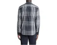 Рубашка Vince Dunluce Plaid с отдельной планкой и клеткой oversize