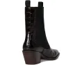 Ботинки Loeffler Randall Nat Midheel Western с квадратным носком и крокодиловым принтом