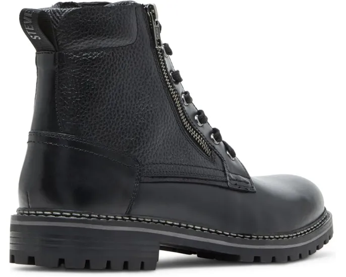 Мужские кожаные ботинки Steve Madden Rydder с боковой молнией и круглым носком