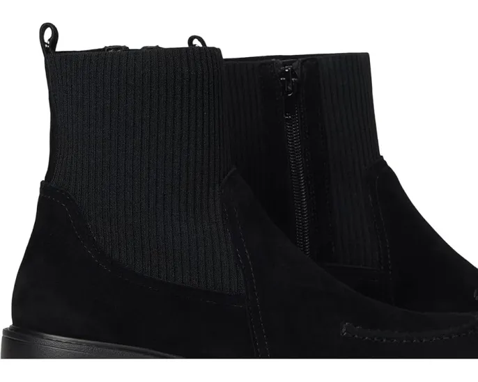 Ботинки Vaneli Nalda из замша с круглым носком и молнией