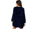 Мини платье из вельвета Free People Estella с V-образным вырезом