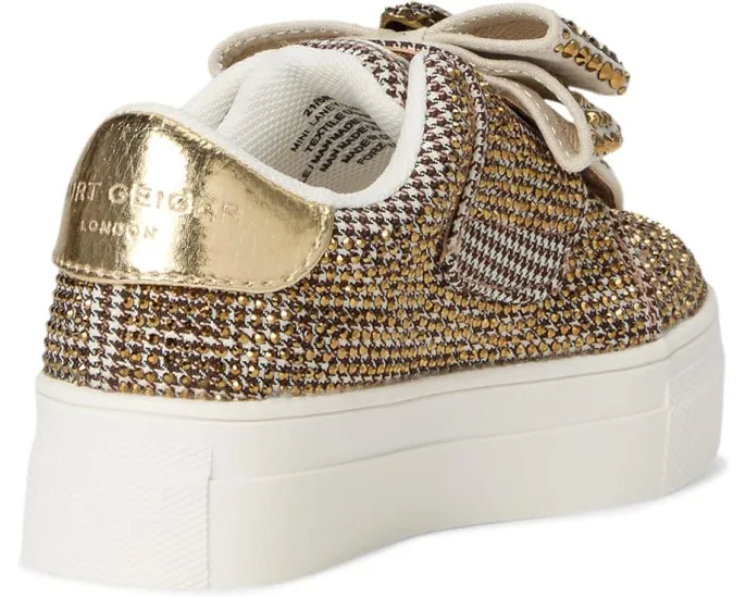 Кроссовки Kurt Geiger London Kids Mini Laney Bow для малышей с кожаным верхом