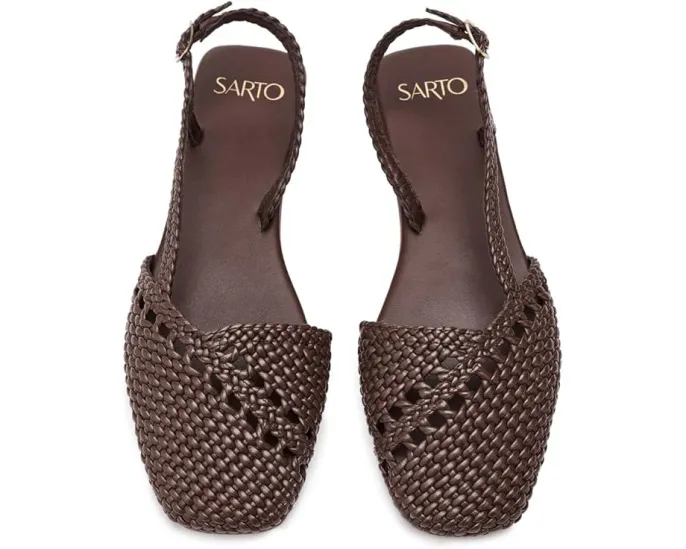 Лодочки Ilona Slingback с квадратным носком и ремешком на пятке