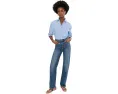 Madewell рубашка Easy Shirt из поплина в полоску