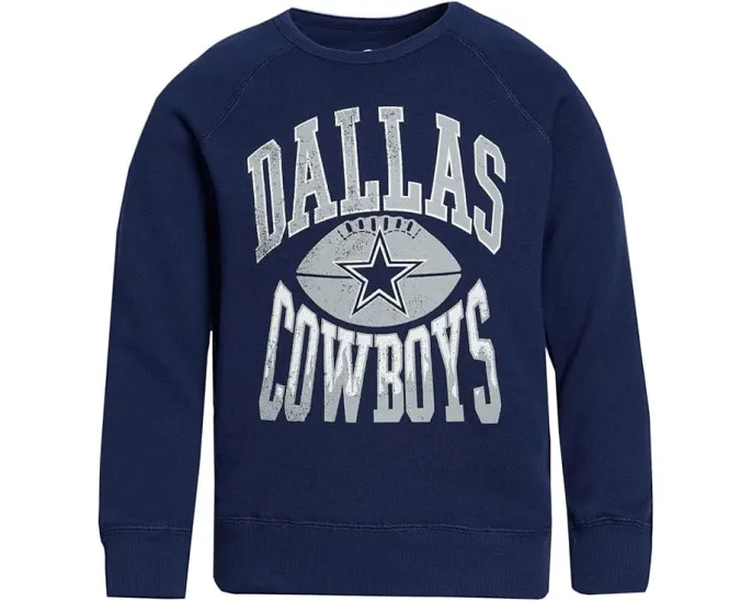 Толстовка NFL Dallas Cowboys реглан из флиса для детей Junk Food Clothing