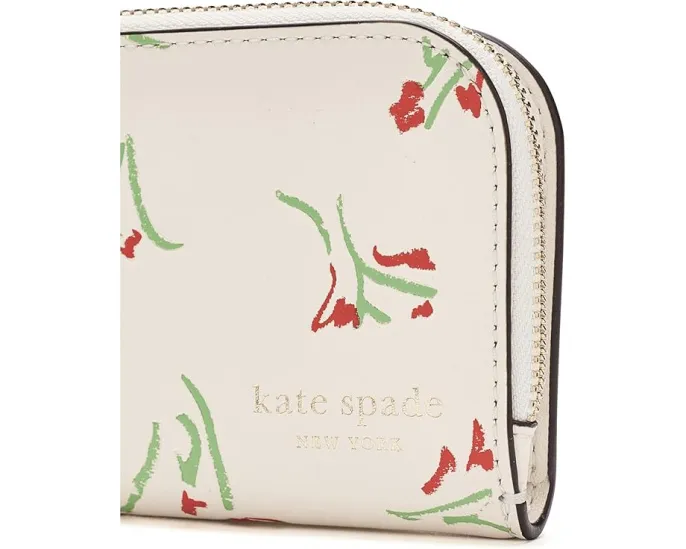 Бифолд кошелек Devin Vibrant Buds Small от Kate Spade New York с принтом цветов