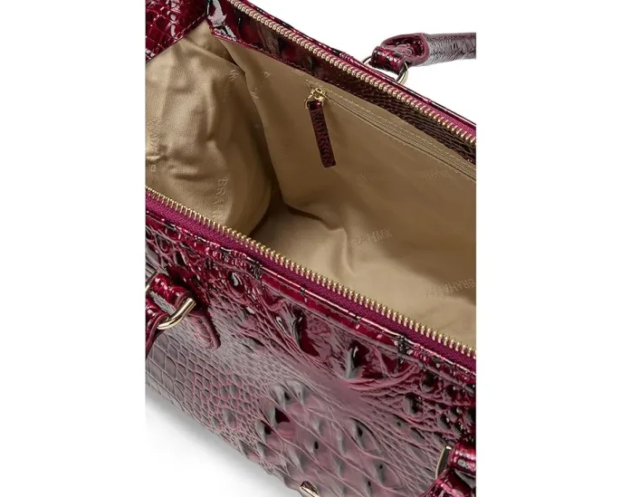 Удлиненная сумка-сатчел Sophia с застежкой на молнии и пятью карманами Brahmin