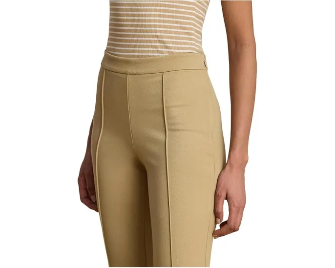 Брюки Lauren Ralph Lauren из габардина с расклешенными штанинами