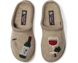 Тапочки Haflinger Wine Time с тематическим дизайном