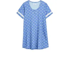 Ночная рубашка на пуговицах Karen Neuburger Plus Size Henley из хлопка