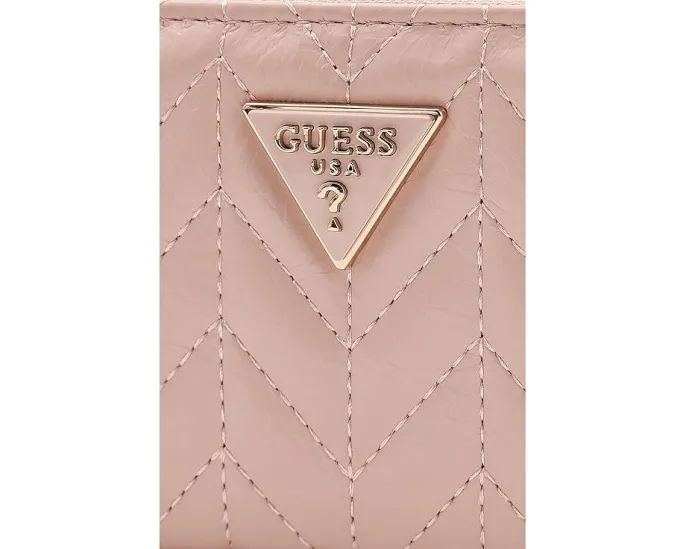 GUESS Косметичка Cheryl Medium Zip Around с отделениями для карт