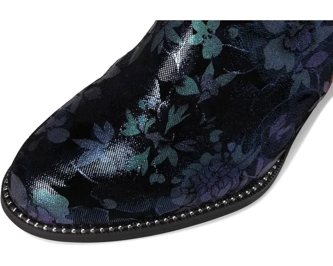 Ботильоны Dessalynn из замши и бархата с цветочным принтом