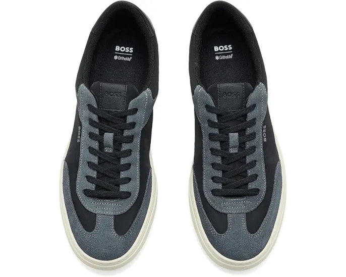 Кроссовки BOSS Kieran Cupsole из замши на платформе
