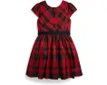 Платье из тафты в клетку для подростков Polo Ralph Lauren Kids