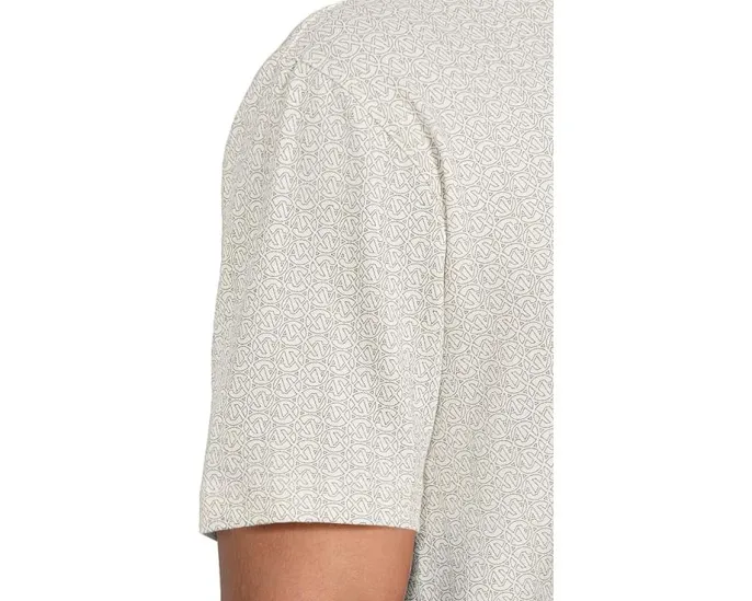Поло Armani Exchange с микропринтом и логотипом Off White Circle Ax