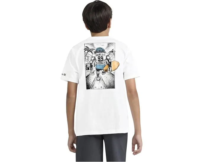 Футболка Hurley Kids Beach Monkey с короткими рукавами и веселым принтом