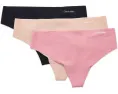 Трусы-стринги Calvin Klein Underwear Invisibles 3 шт из микрофибры с эффектом невидимости