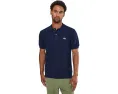 Lacoste хлопковый трикотажный поло Classic Fit Navy Blue