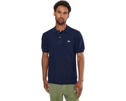 Lacoste хлопковый трикотажный поло Classic Fit Navy Blue