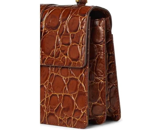 Сумка-сатчел Small Hallie с расширяющимися боками и цепной ручкой Brahmin