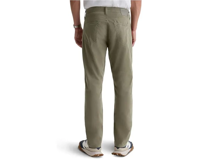 Брюки AG Jeans Everett Slim Straight с зауженным силуэтом из денима с эластаном