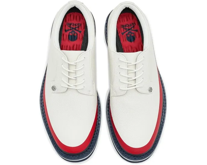 Кожаные туфли для гольфа Gallivanter Tuxedo Stripe с легкой подошвой EVA от GFORE