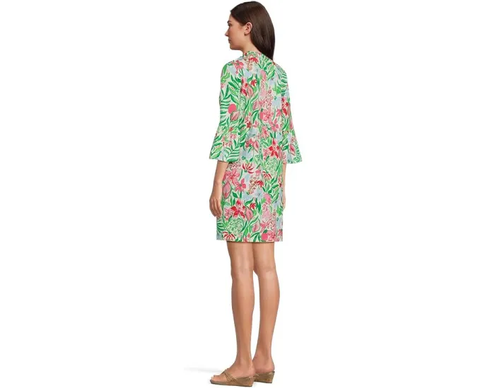 Платье Lilly Pulitzer Hayes из пима-хлопка с кружевной отделкой
