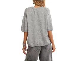 Свитшот Free People Margot с коротким рукавом и оверсайз