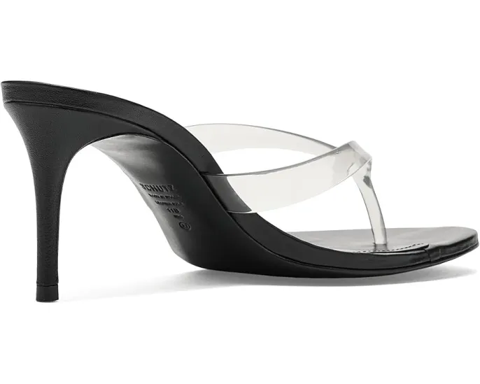 Schutz Roslyn босоножки на шпильке с прозрачными ПВХ лямками