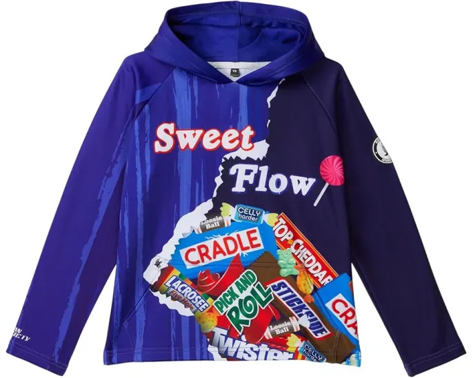 Толстовка с капюшоном Sweet Flow с уникальным принтом и карманом