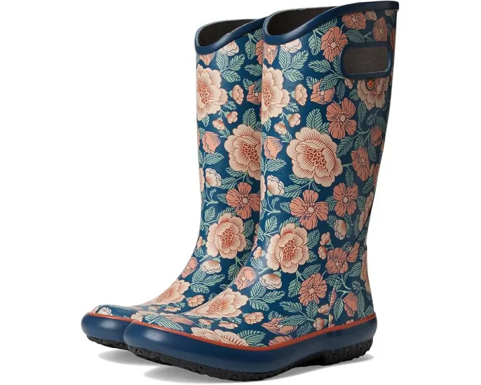 Резиновые сапоги Bogs Rainboot с цветочным принтом и стальной стелькой