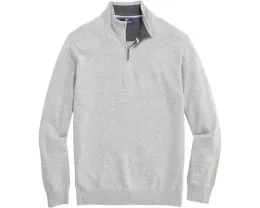 Свитер Boathouse Tipped на четверть молнии из смеси хлопка и шелка Vineyard Vines