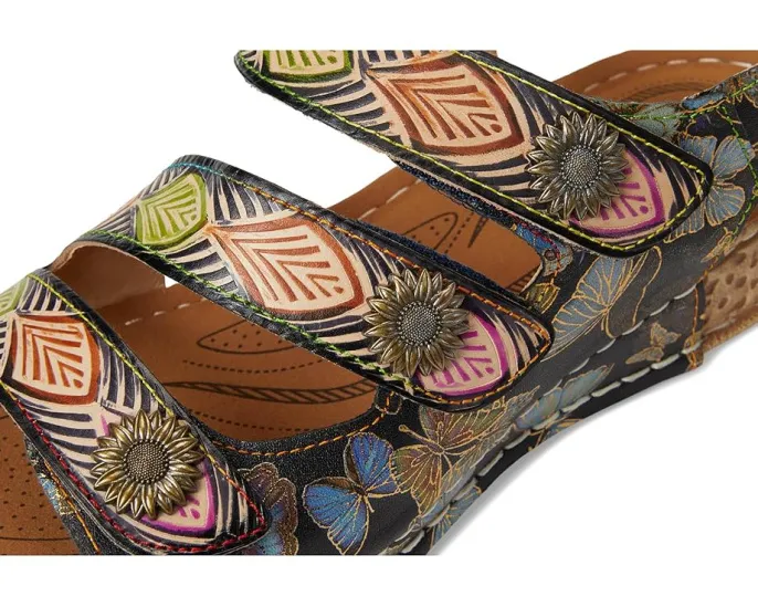 L'Artiste by Spring Step Сандалии Versa с тремя ремешками и металлическими акцентами