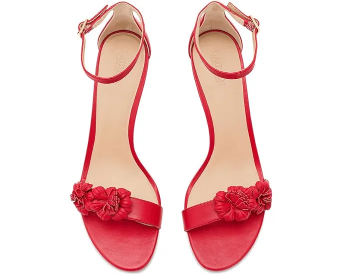 Босоножки Lauren Ralph Lauren Allie на среднем каблуке с цветочной отделкой