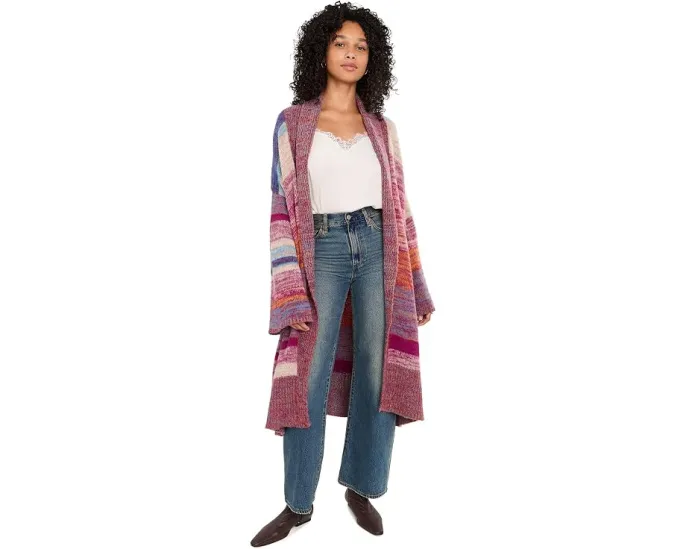 Вязаный кардиган Free People Enid Cardi с разноцветным узором
