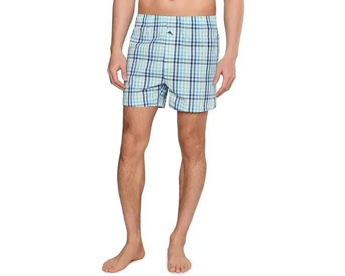 Шорты Cotton Seersucker Woven Boxer Tommy Bahama с принтом